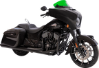 Klock Werks Kolor Flare Windshield 10" Green for Harley Davidson (2014–2023) KWW-04-0639