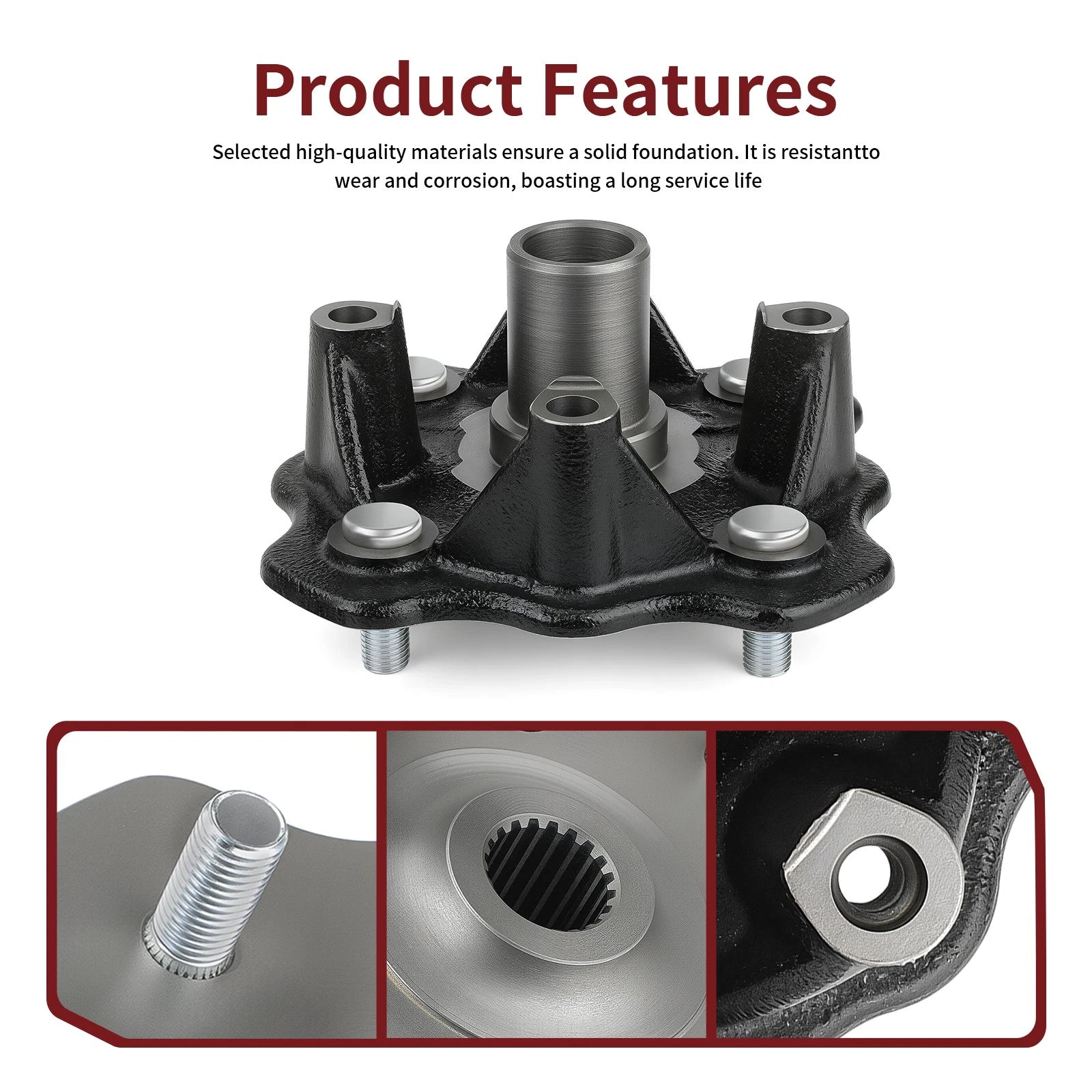 Front Wheel Hub 54110-38F20 54110-38F00 for Suzuki Vinson 500 (2002–2003)