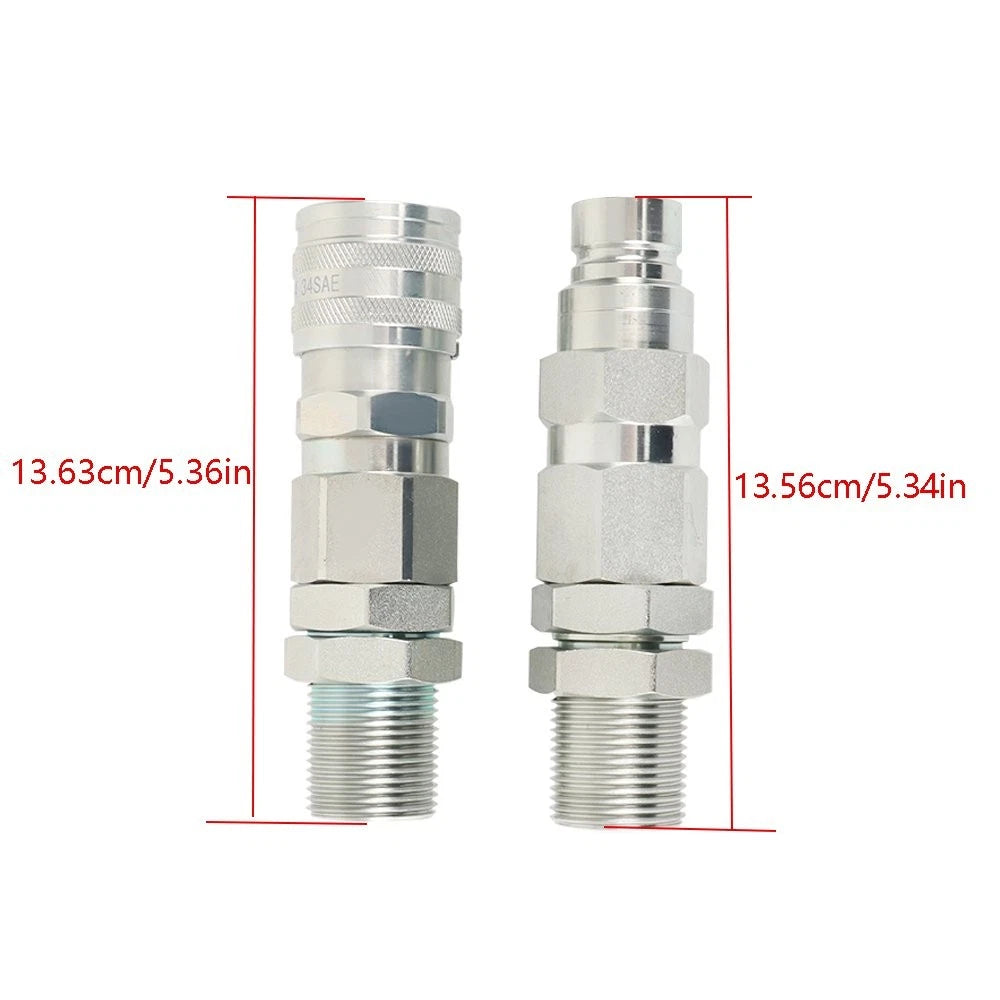 Hydraulic Quick-Connect Coupler for John Deere 35G 50C 260 325 CT332 (2015â2023)