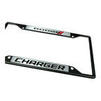 License Plate Frame for Dodge Charger Black Licensed (2006–2014)