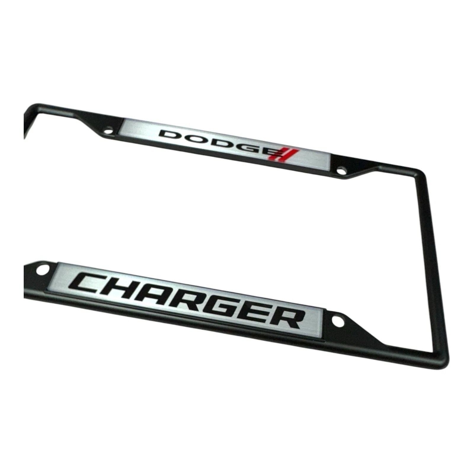 License Plate Frame for Dodge Charger Black Licensed (2006–2014)