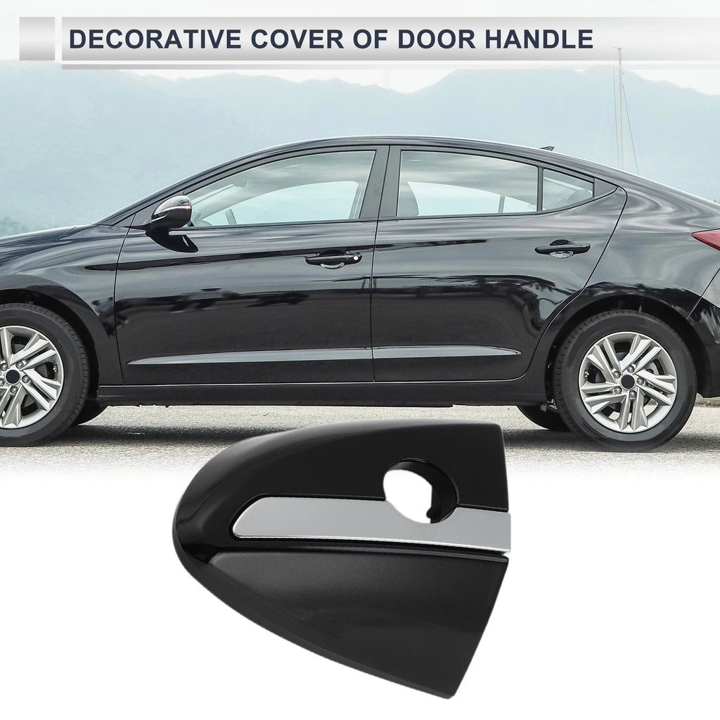 Front Left Door Handle Lock Cylinder Cover for Toyota Corolla (2014–2018) Black