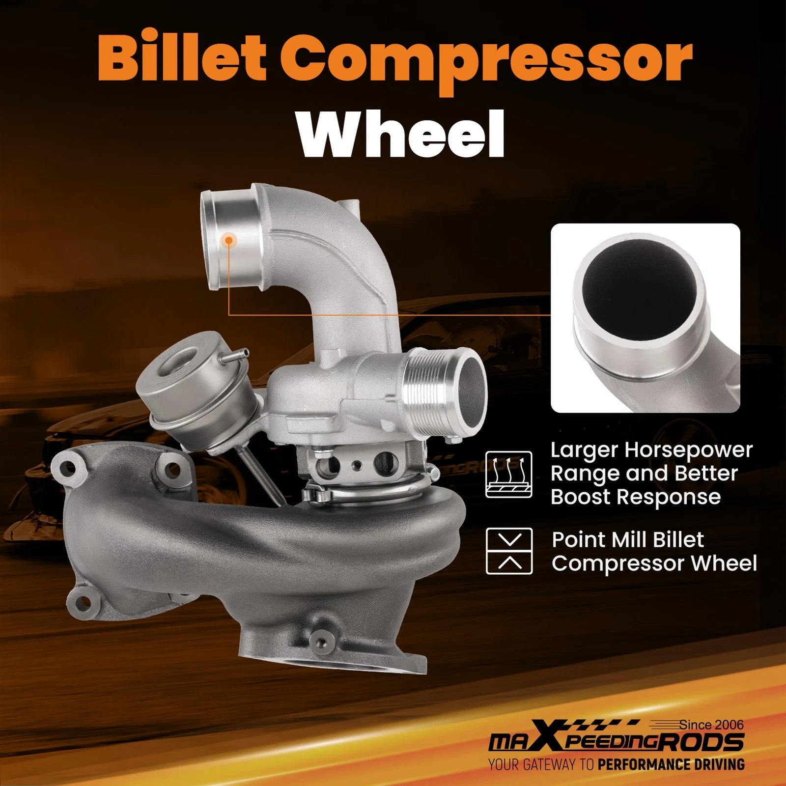 Billet Turbocharger for Ford Edge Escape 2.0L EcoBoost (2015–2018)