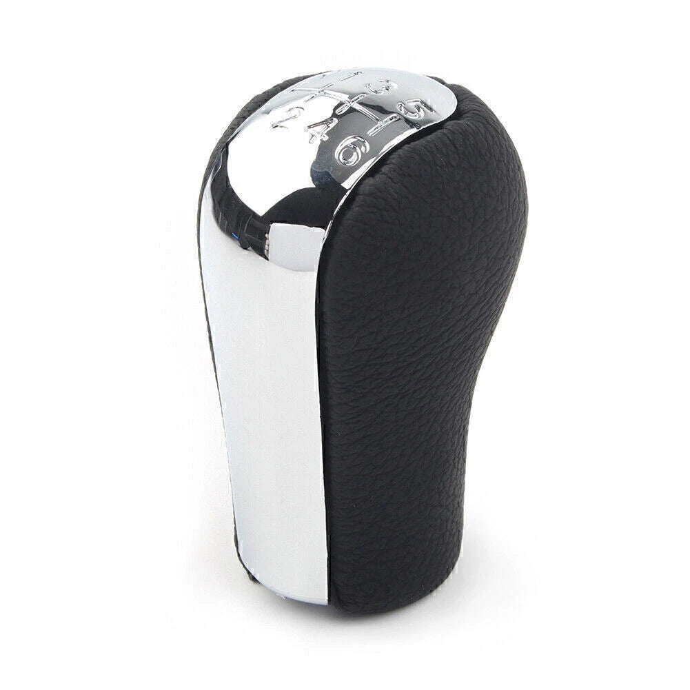 Gear Shift Knob for Toyota RAV4 (2013–2018) 6 Speed Manual Leather Silver Black