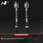 Front Inner Tie Rod End (2-Pack) for Toyota Highlander 2008-2013 Venza 2009-2016
