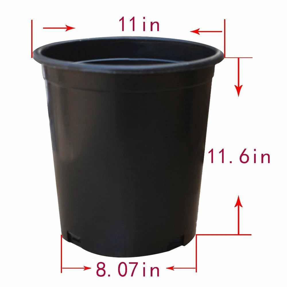 3.6 Gallon Heavy Duty Plastic Nursery Plant Container Garden Pot