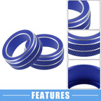 Set of 2 AC Control Switch Knob Cover Trim for Toyota Corolla (2020–2022) Blue