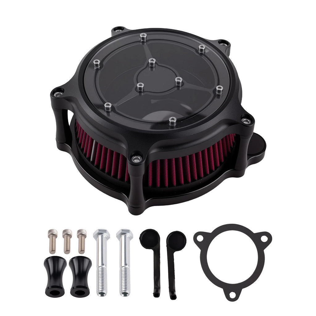 Air Cleaner Intake Filter for Harley Touring Street Glide Road Glide 2008-16 Red