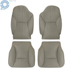 Set of 2 Front Row Seat Covers for Dodge Ram 1500 2500 3500 (1998–2002) Gray Leather