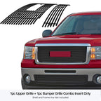 Stainless Black Billet Grille Combo for GMC Sierra 1500 (2007-2012)