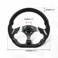 12.5" Black Steering Wheel Quick Release Hub Adapter 174H for Mustang (1984–2004)