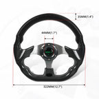 12.5" Black Steering Wheel Quick Release Hub Adapter 174H for Mustang (1984–2004)