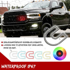 16-Color LED Front Grille Light for Dodge RAM 1500 2500 3500