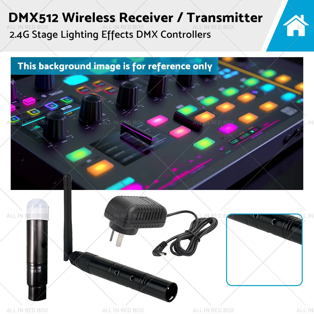 Wireless DMX Controller XLR Receiver Transmitter for Stage Lighting (DMX512)