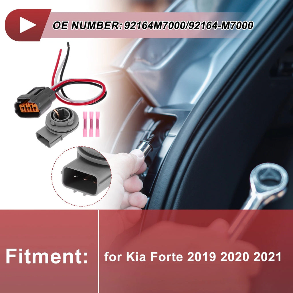 Turn Signal Light Socket Wiring for Kia Forte (2019–2021) No. 92164M7000