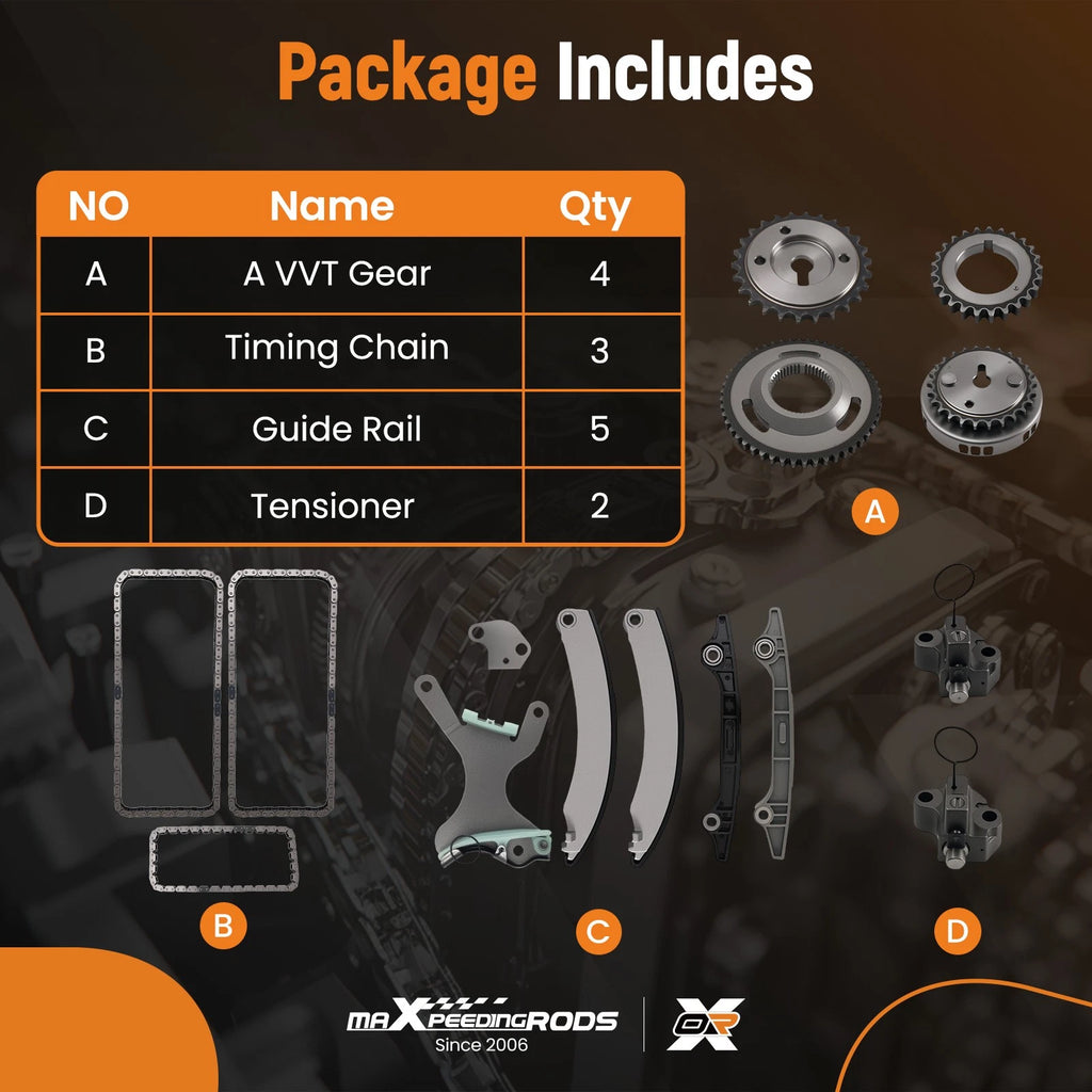 Complete Timing Chain for Dodge Nitro (2007-2011)