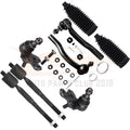Set of 8 Front Lower Ball Joints Tie Rod Ends for Toyota Camry (2002–2003)
