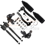 Set of 8 Front Lower Ball Joints Tie Rod Ends for Toyota Camry (2002–2003)