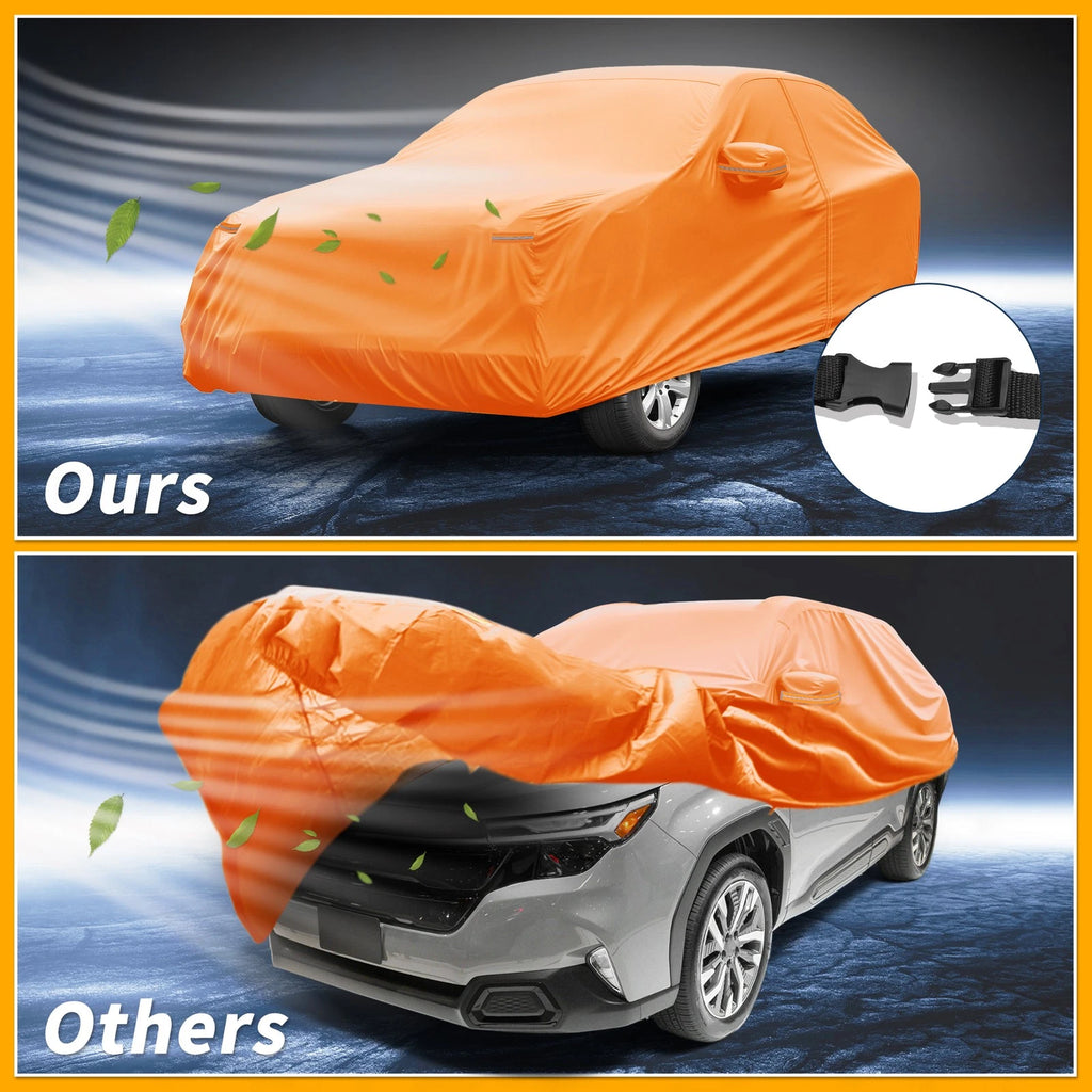 Waterproof Car Cover for Subaru Forester (210D-PU, Orange)
