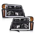 Black LED Tube Headlights for Chevy Colorado | Canyon (2004–2012)