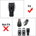 Black 3 Button Remote Key Fob Cover for Mercedes-Benz CLA C117 (2014-2019)