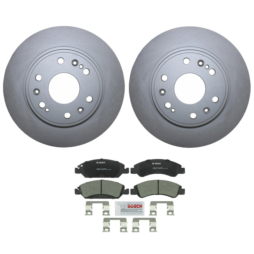 Front Brake Kit 330mm Disc Rotors & Bosch Pads for Cadillac Chevy GMC