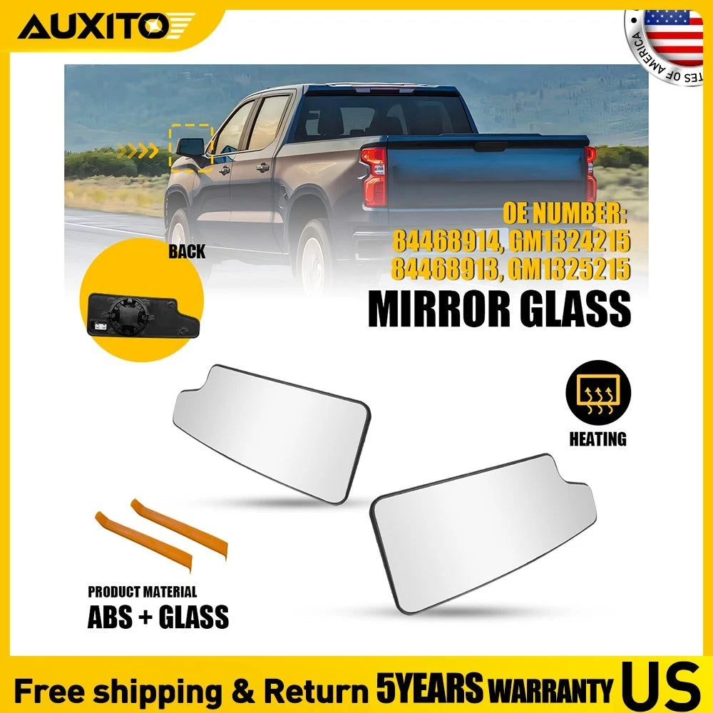 Pair Heated Lower Mirror Glass for GMC Sierra (2020–2021)