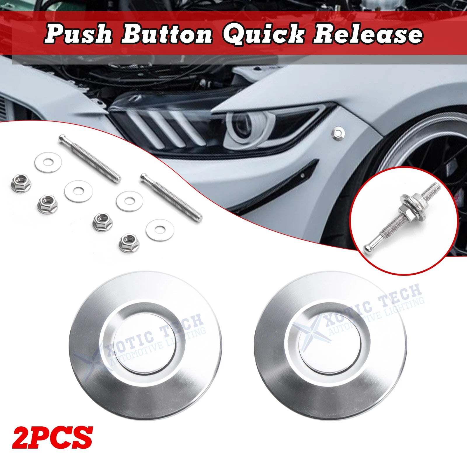 Hood Bonnet Quick Release Latch Push Button for Mercedes-Benz (2010–2015)