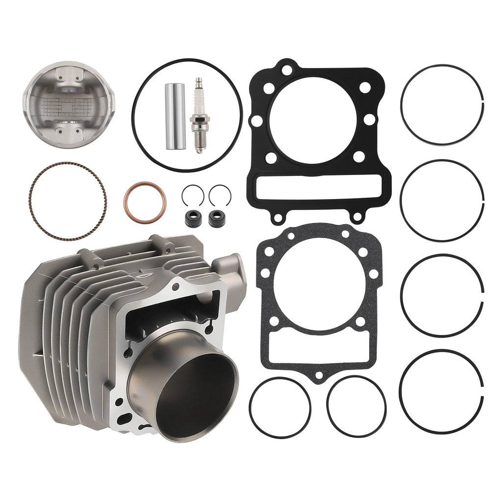 Top End Kit with Cylinder Jug Piston Gaskets for Kawasaki Bayou 300 (1989–2004)