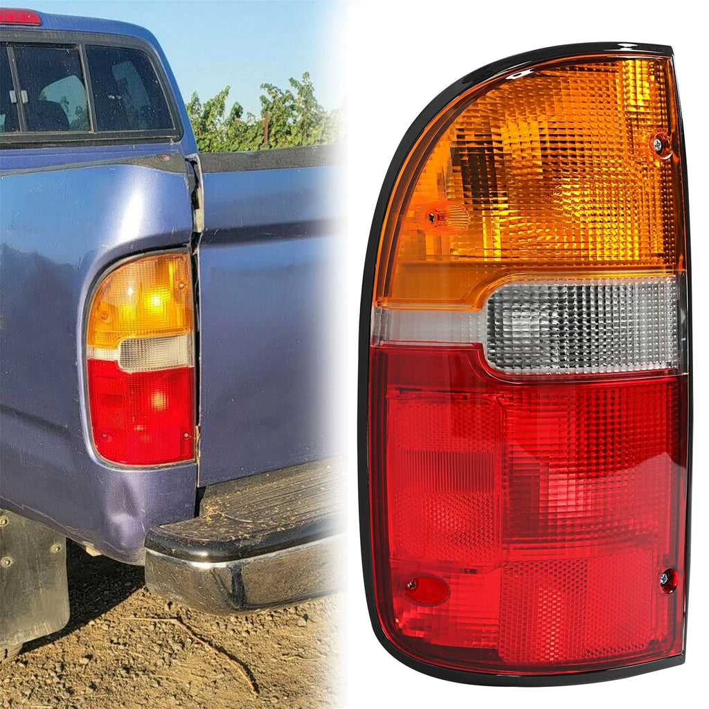 Rear Taillight Lamp for Toyota Tacoma (1995–2000) Chrome Red DOT-Certified