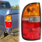 Rear Taillight Lamp for Toyota Tacoma (1995–2000) Chrome Red DOT-Certified