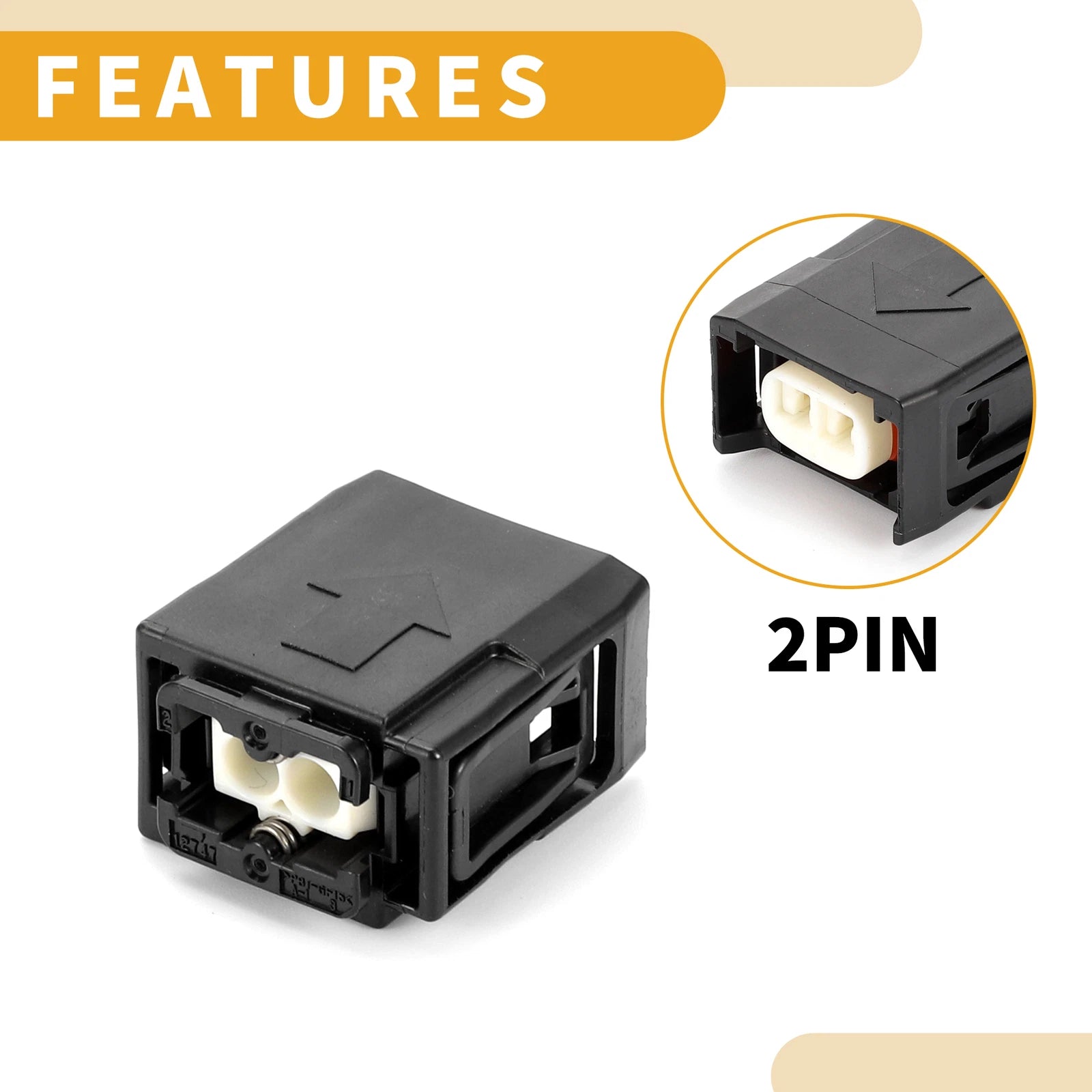2 Pin Diesel Injector Connector Plug for Toyota 