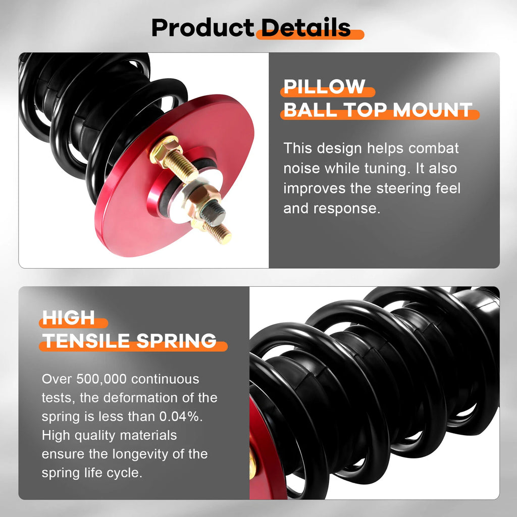 Coilovers for Honda Accord (1998–2002) Adjustable Height Shock Absorber Set