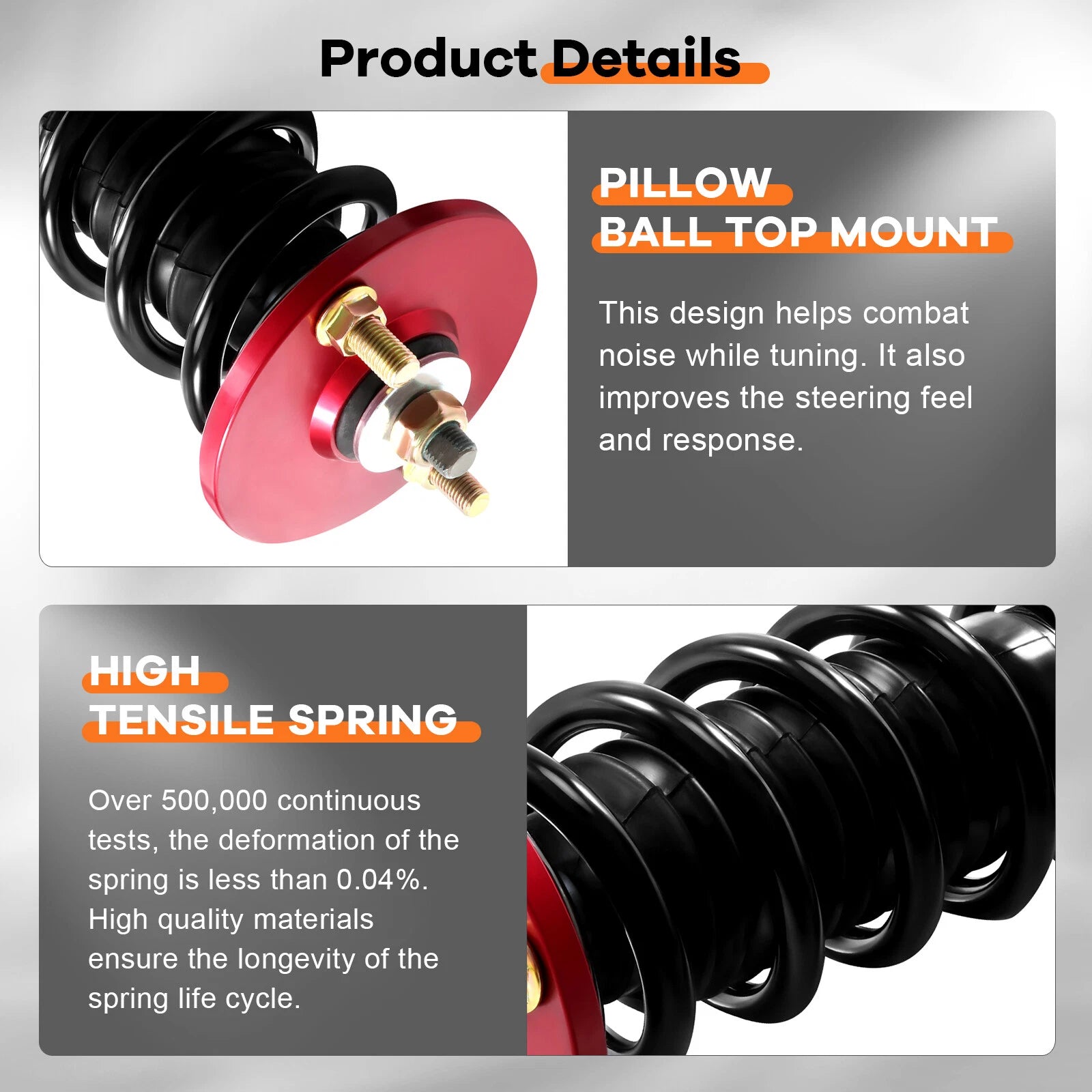 Coilovers for Honda Accord (1998–2002) Adjustable Height Shock Absorber Set