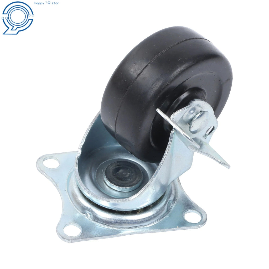 12 Pack Rubber Swivel Caster Wheels for Load Capacity 340lbs (2")