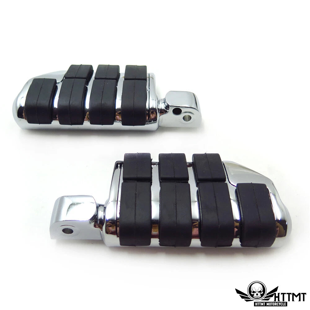 Chrome Dually Footpegs for Yamaha V-Star 650 1000, Royal Star, V-Max, Virago