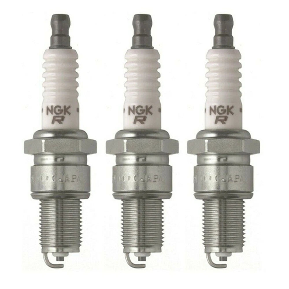 Set of 3 NGK Solid Tip Spark Plugs for Dodge Chrysler Chevrolet GMC Plymouth