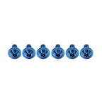 6pcs M5x30mm Blue Titanium Alloy Torx Head Bolts for Bike Motor