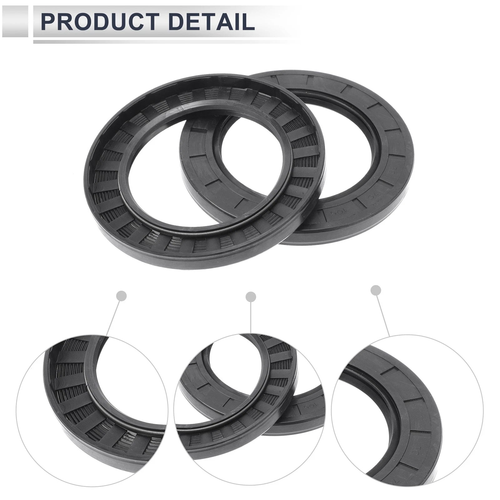 Set of 5 Oil Seal Rotary Shaft Seal for Various Models (70x105x10mm)
