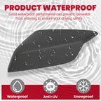 Set of 2 Black Mirror Cover Caps for Chevy Malibu (2016-2020)