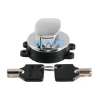 Chrome Ignition Key Switch Kit for Harley-Davidson Softail Deuce FXSTD (2000–2007)
