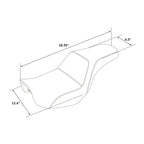 Driver Passenger Gel Seat for Harley Dyna Low Rider FXDL Street Bob (06-17)