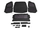 Soft Black Roof for Kawasaki Mule Pro FXT (2015–2023) with PVC Upper Doors & Rear Window