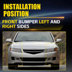 Pair Front Bumper Fender Support Bracket for Acura TSX (2004-2008)
