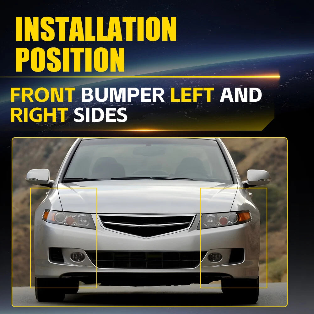 Pair Front Bumper Fender Support Bracket for Acura TSX (2004-2008)