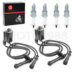 Ignition Coil & Spark Plug & Cap Kit for Honda Shadow ACE 750 (1998-2003)