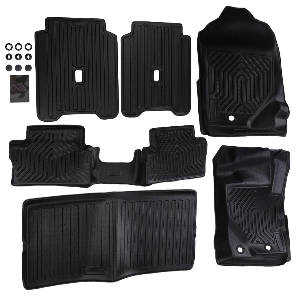 All Weather Floor Mats for Ford Bronco 2 Door (2021–2025) TPE Waterproof