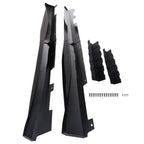 Set of 2 Side Skirts for Chevrolet Camaro (2016–2022) ZL1 Style Glossy Black