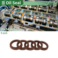 Set of 5 Oil Seal Rotary Shaft Seal FKM Rubber 26x34x4.5mm
