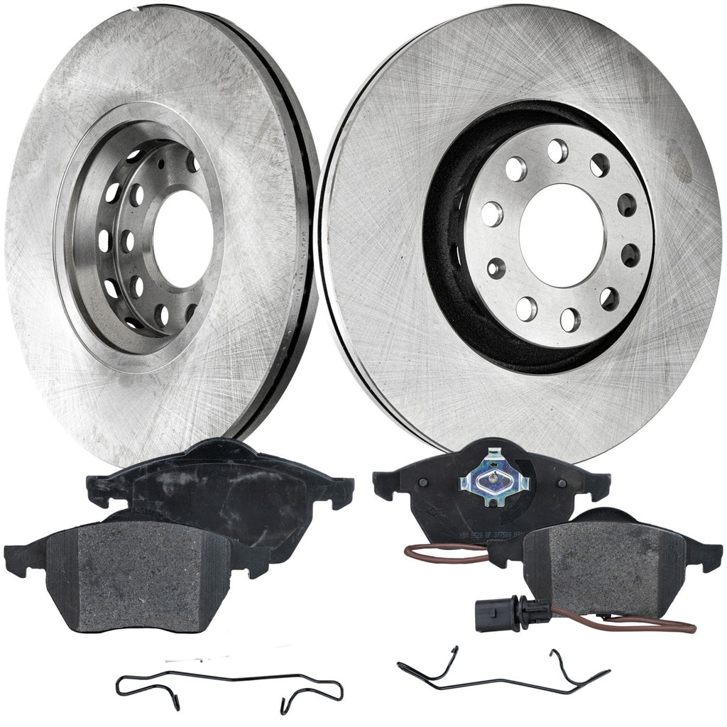 Front Brake Disc and Pad Kit for Audi A6 (1998–2001)